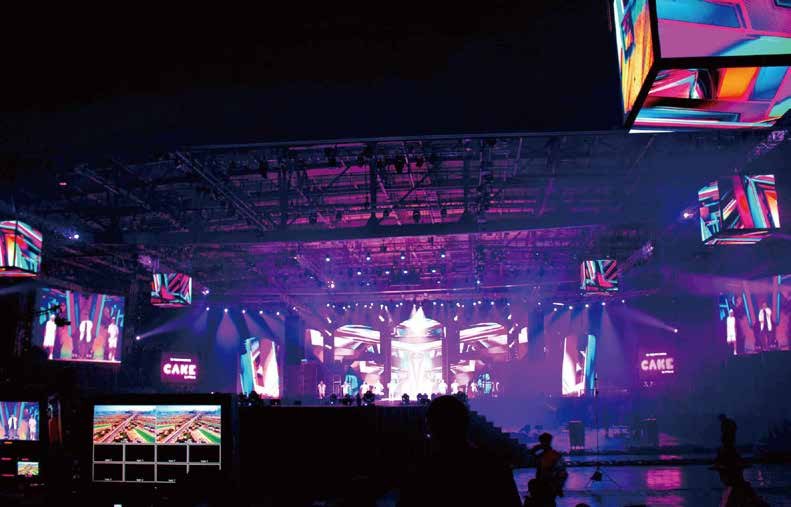 Nomad Link modular rental LED system on a large event stage